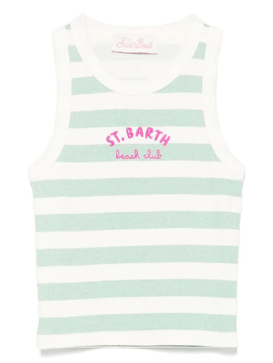 BLUE JR SINGLE SHOULDER RIB TOP