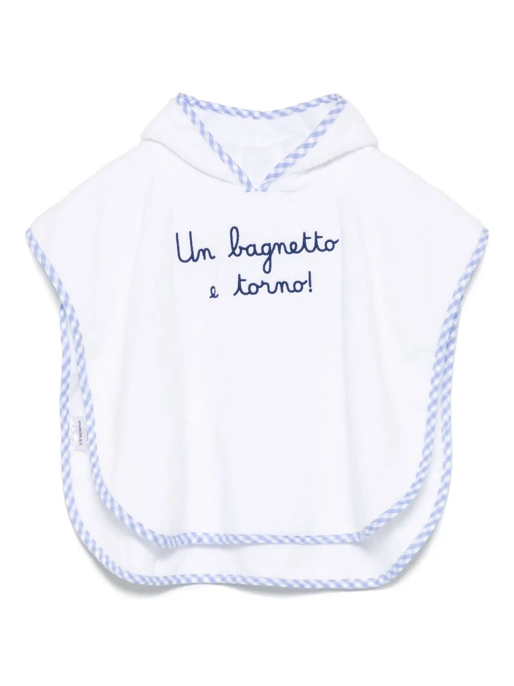 BABY PONCHO BABY PONCHO WITH CONTRAST FRAME