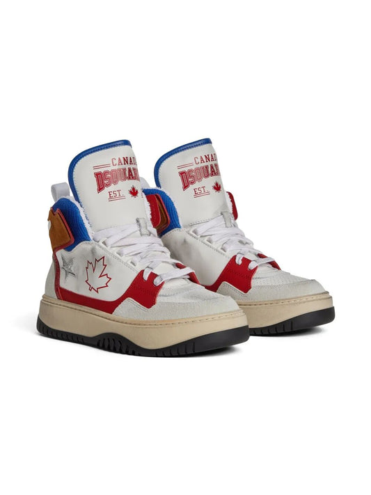 VINTAGE WORKMANSHIP LOGO ON TONGUE LACE-UP HIGH SNEAKERS