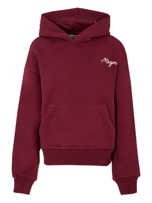 DIAGONAL FLEECE HOODIE