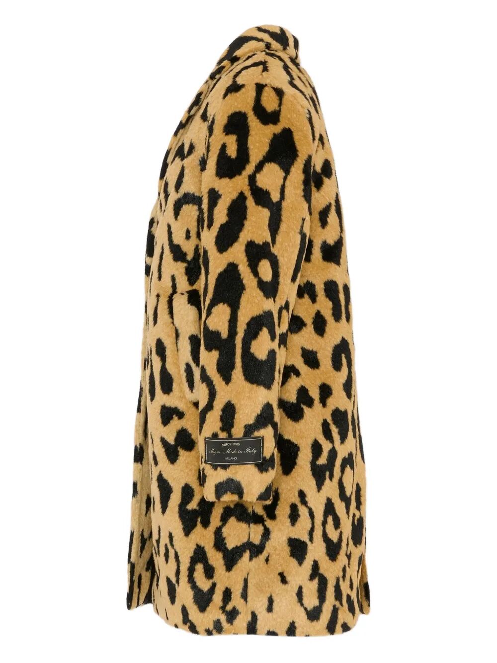 LONG ANIMALIER FUR COAT