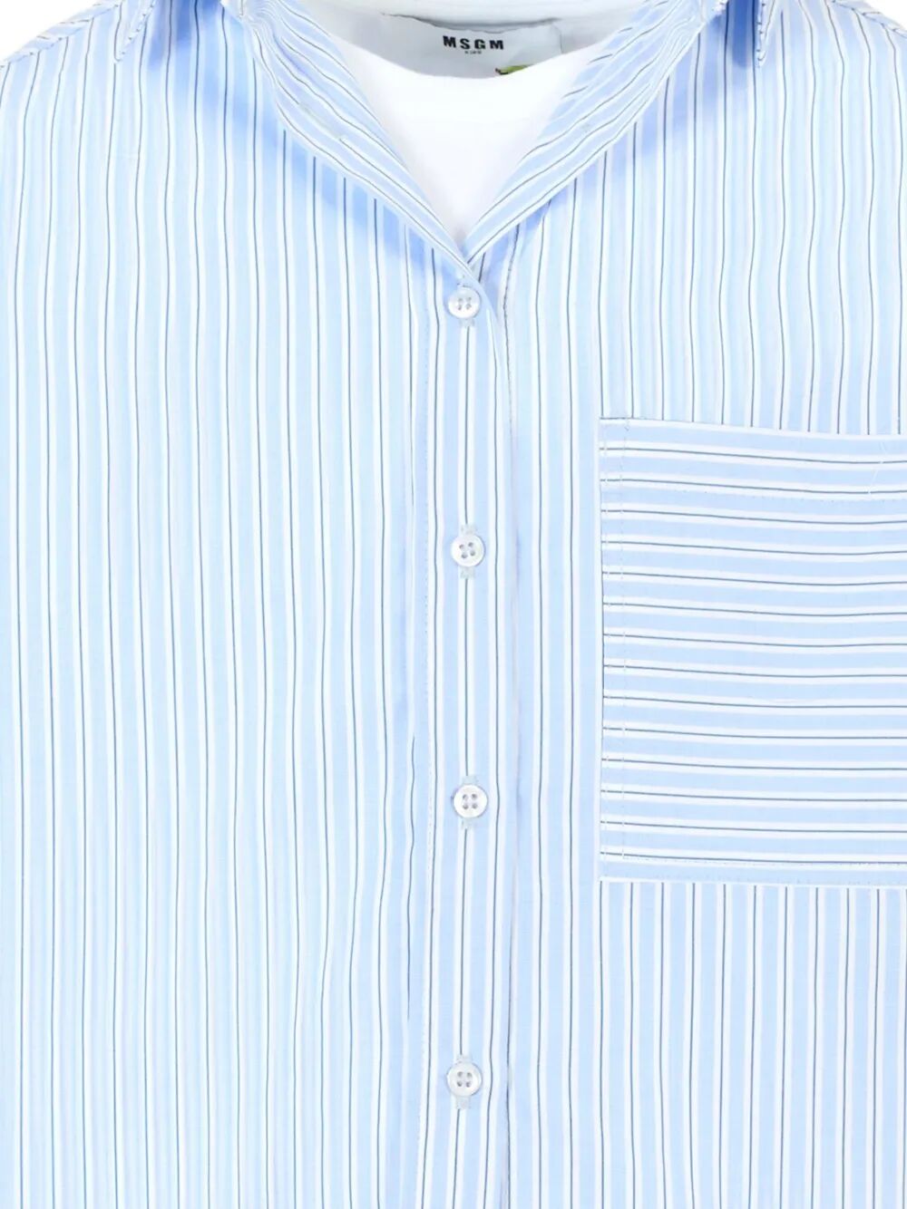 POPELIN SHIRT COMBO JERSEY T-SHIRT