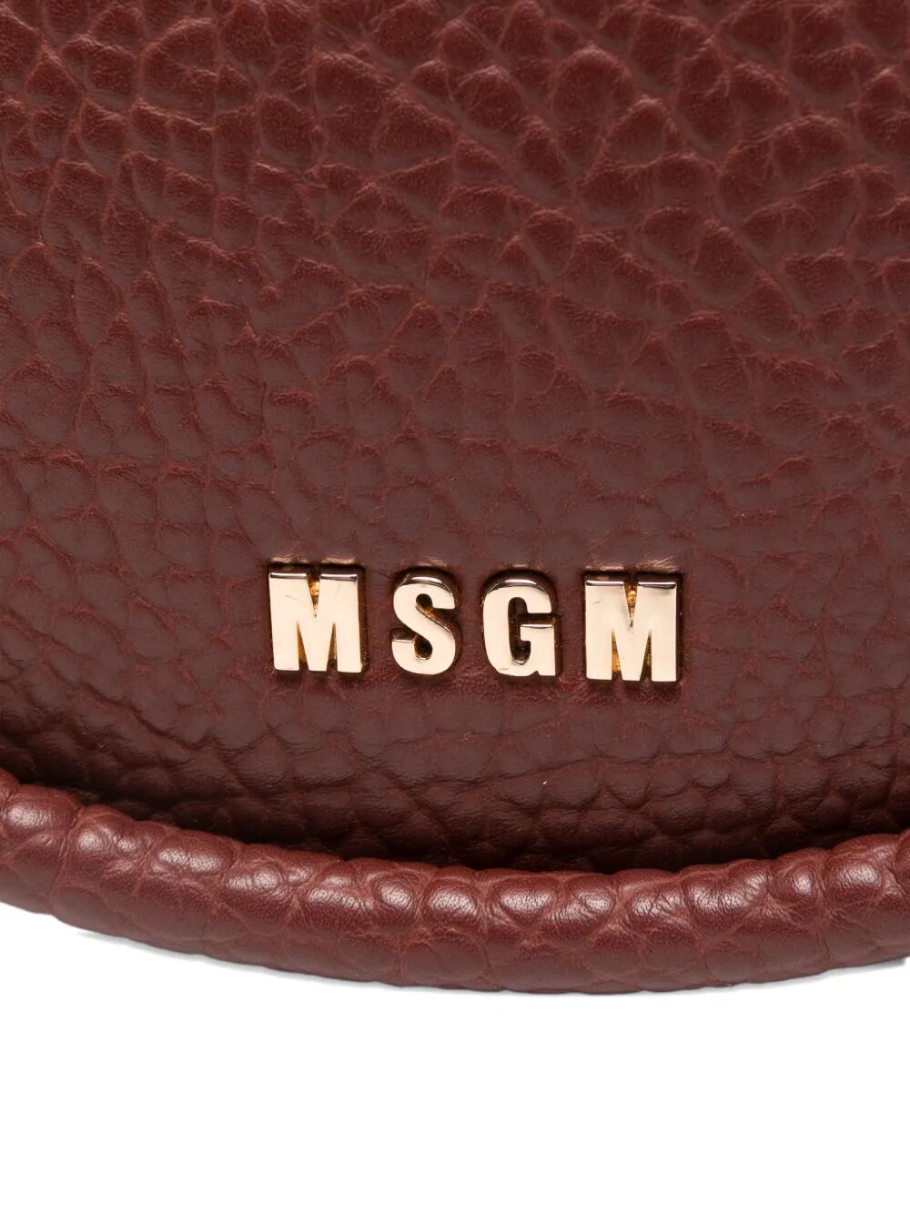 HAMMERED ECO-LEATHER BAG SHOULDER