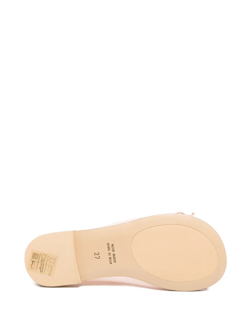 BALLET FLATS TRANSPARENT NYLON AND LEATHER HEEL TAB WITH ROPE KNOT ON FRONT