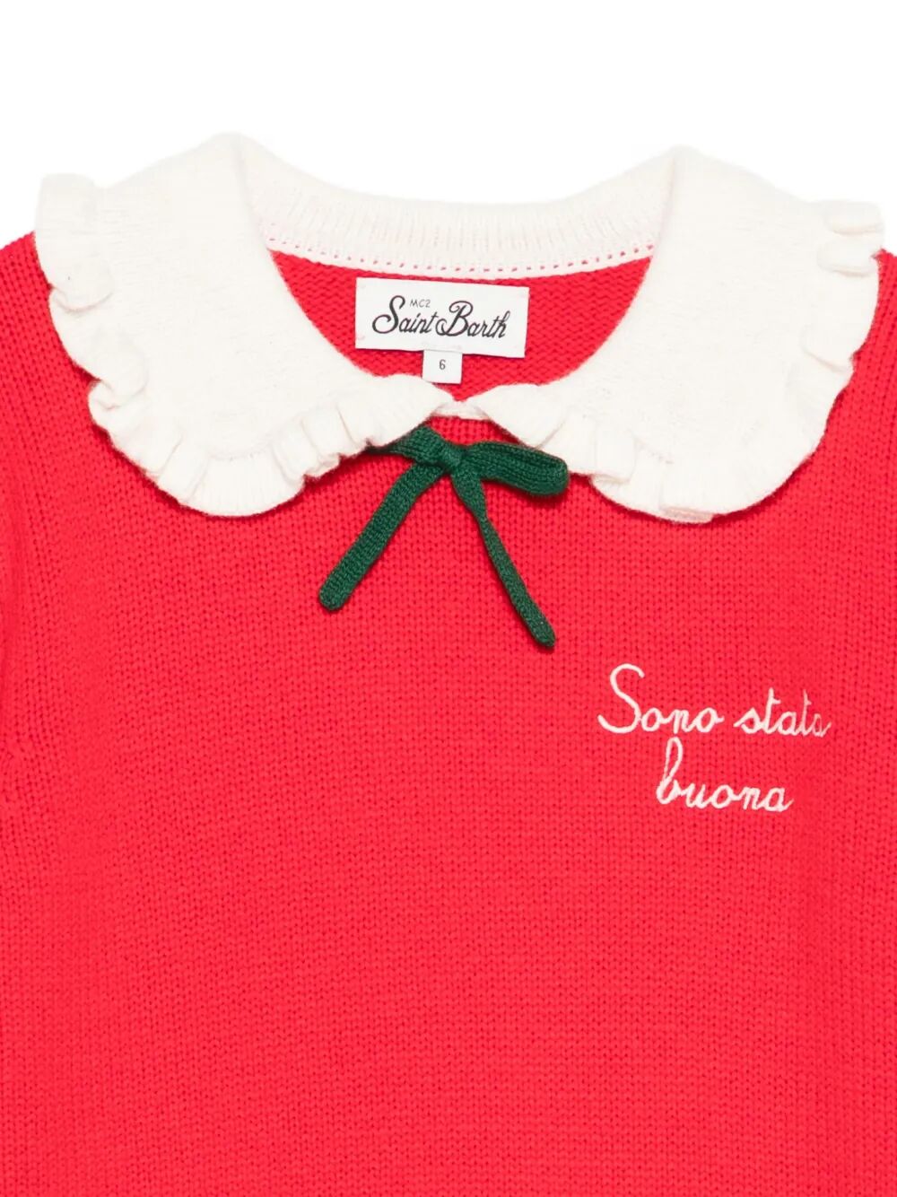 DIZZY SWEATER WITH KNITTED COLLAR CREWNECK JR
