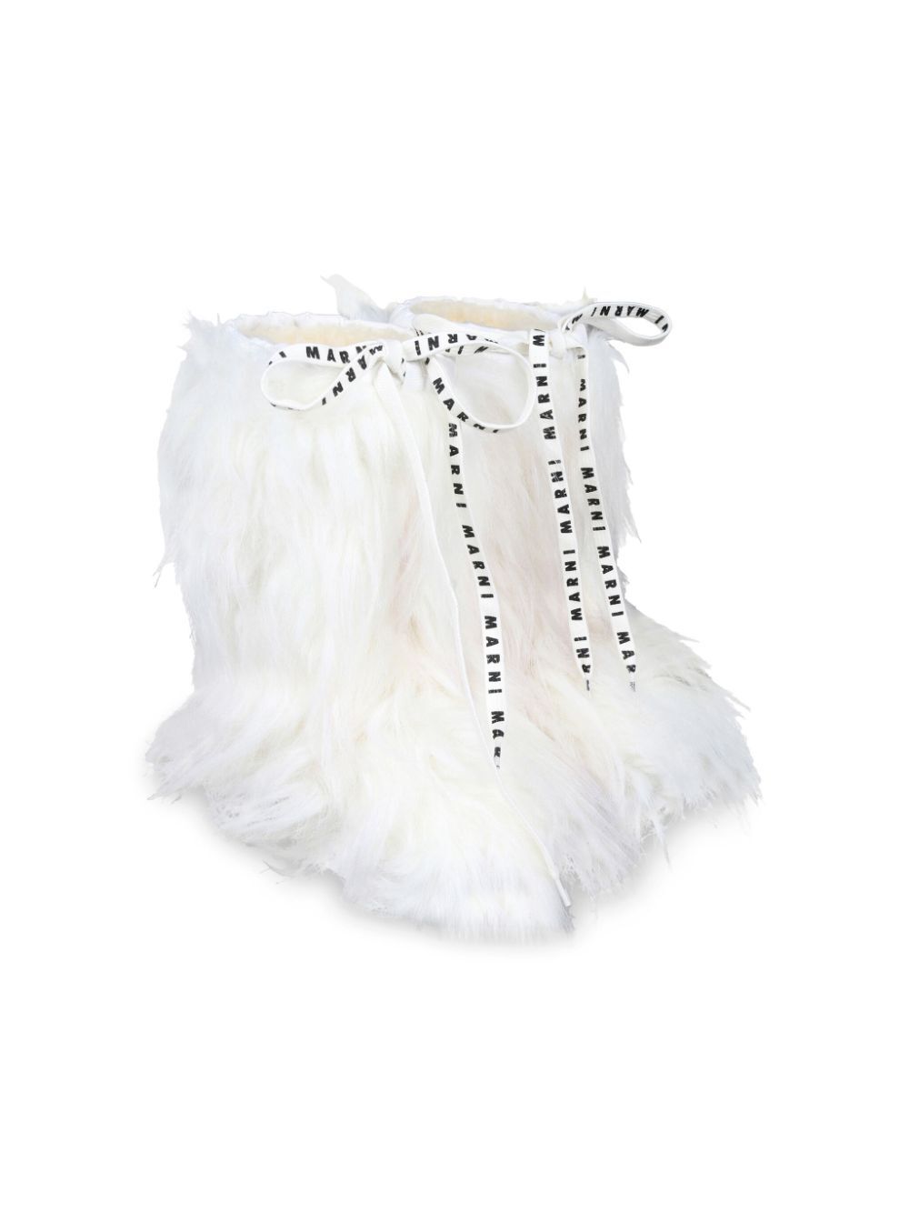 FAUX LONG HAIR FUR SNOW BOOTS