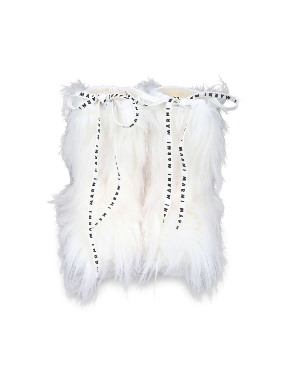 FAUX LONG HAIR FUR SNOW BOOTS