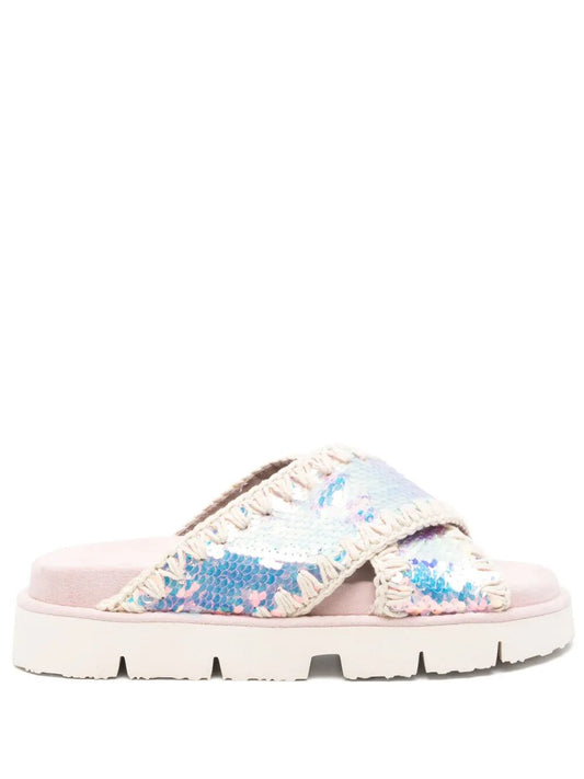 CRISS-CROSS BIO SANDAL IRIDISC