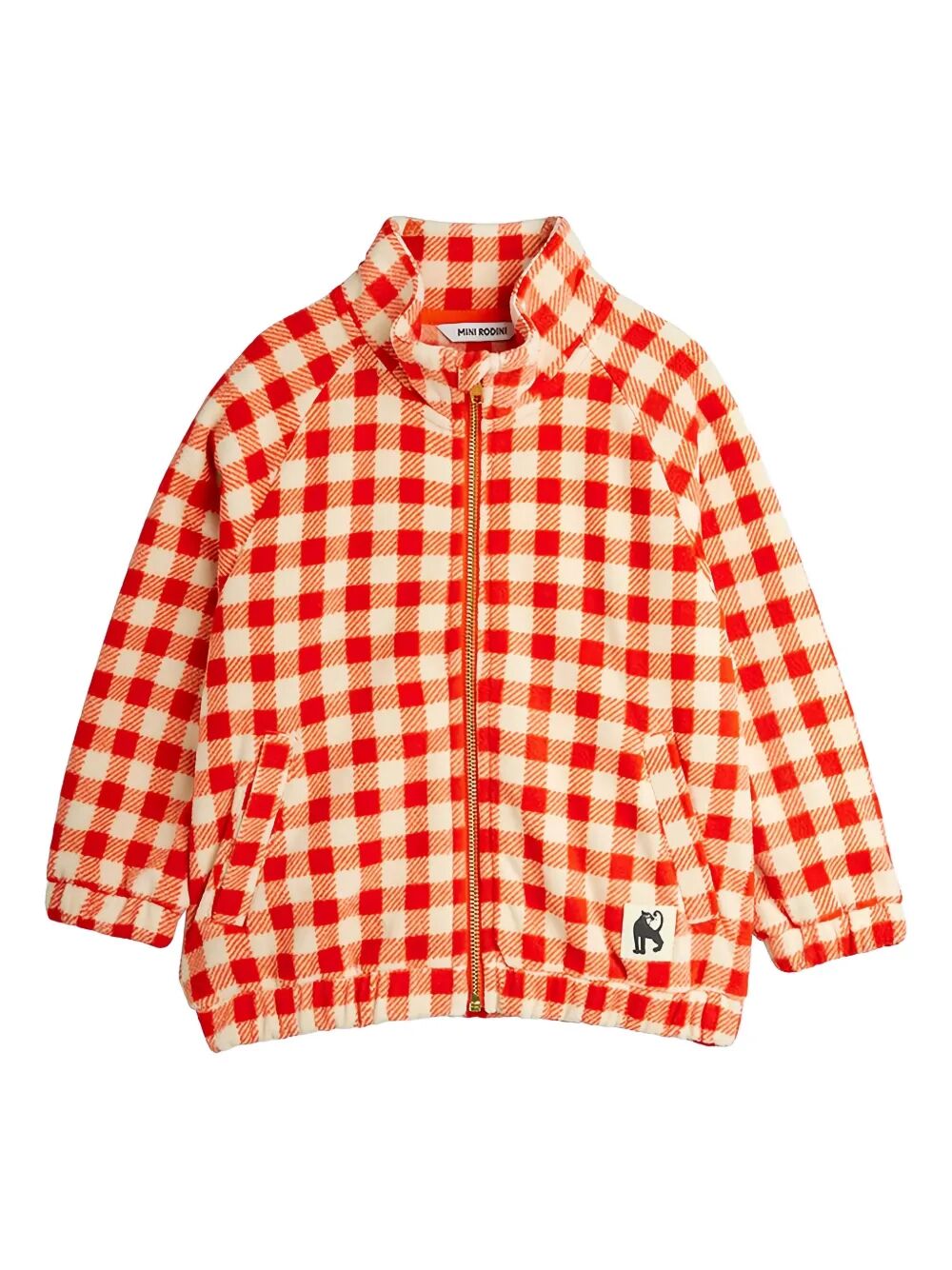 GINGHAM AOP FLEECE JACKET