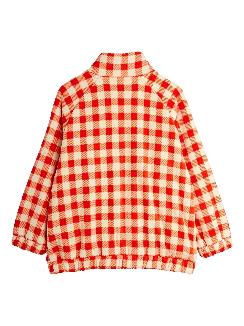 GINGHAM AOP FLEECE JACKET