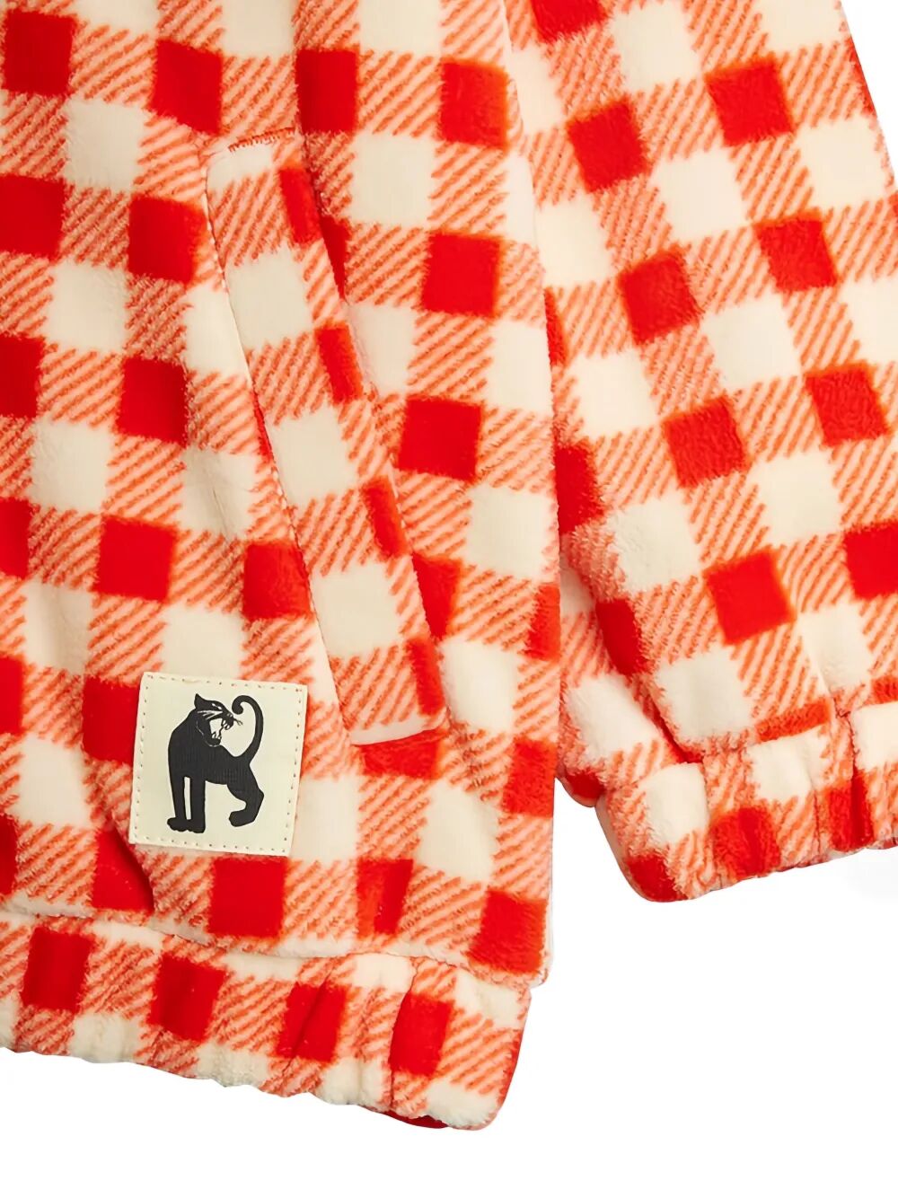 GINGHAM AOP FLEECE JACKET