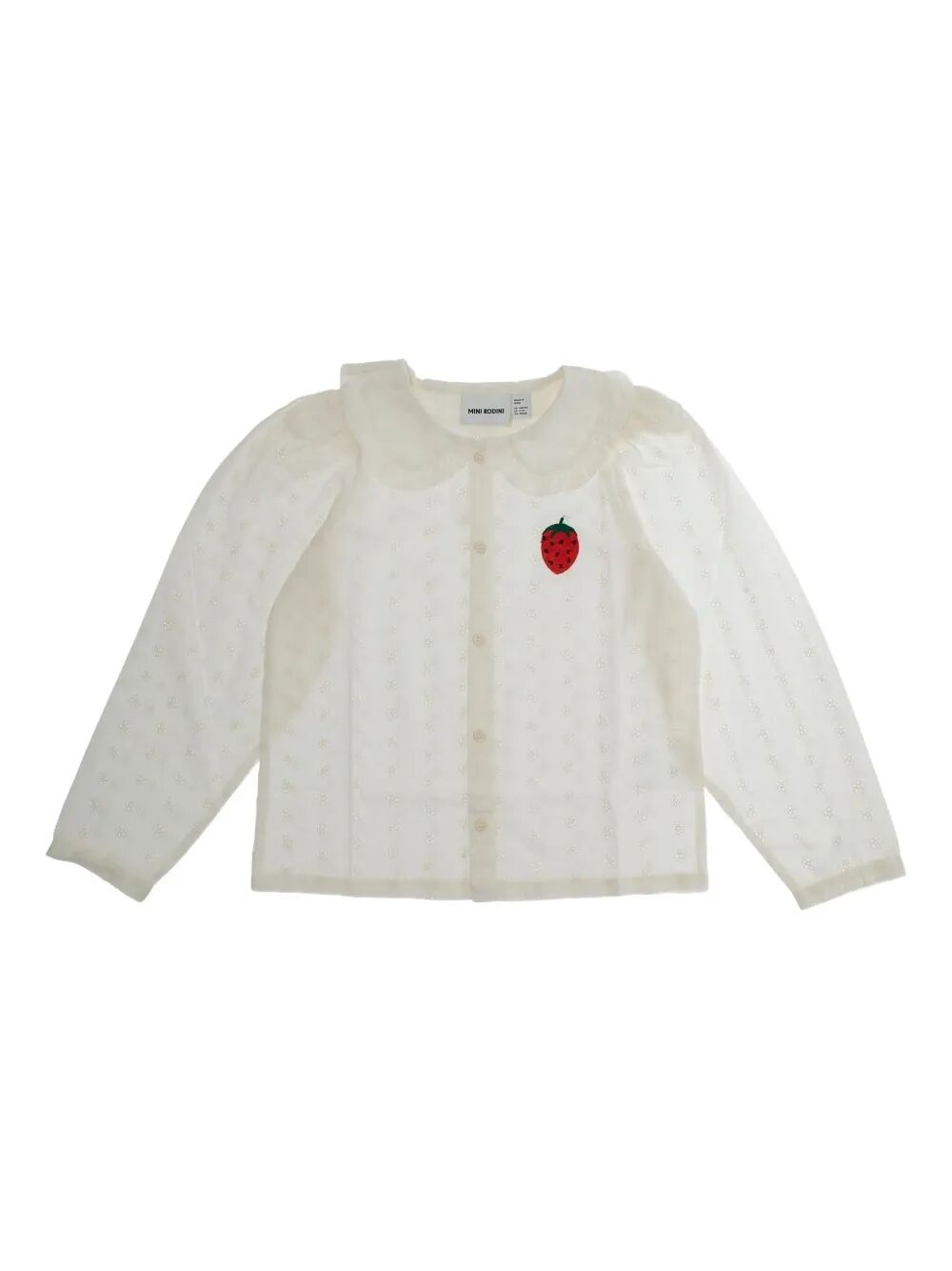 STRAWBERRY EMB SCHIFFLI BLOUSE