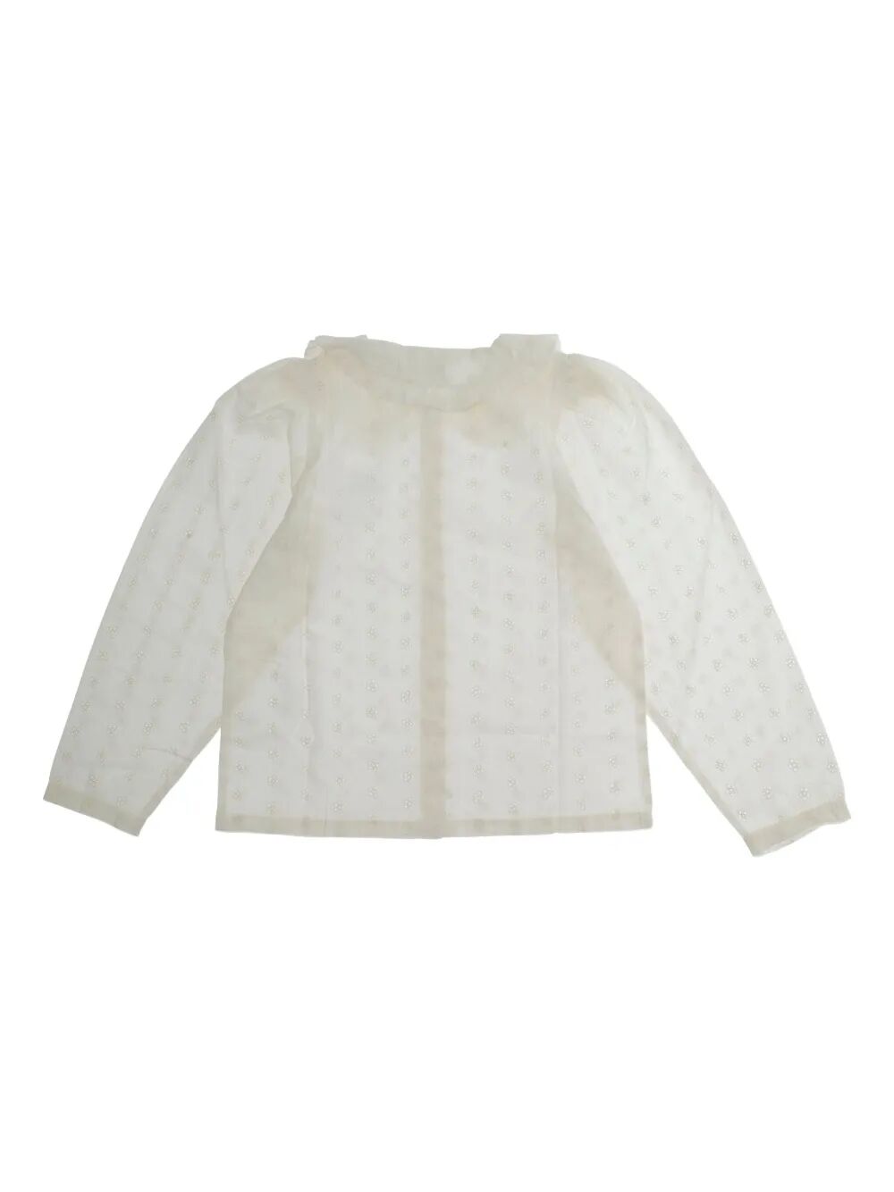 STRAWBERRY EMB SCHIFFLI BLOUSE