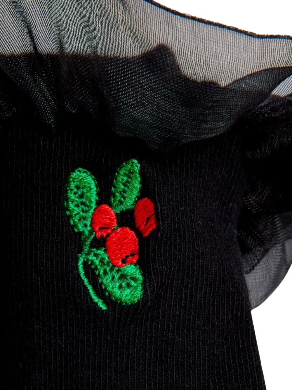 LINGONBERRY EMB FRILL 1-PACK SOCKS