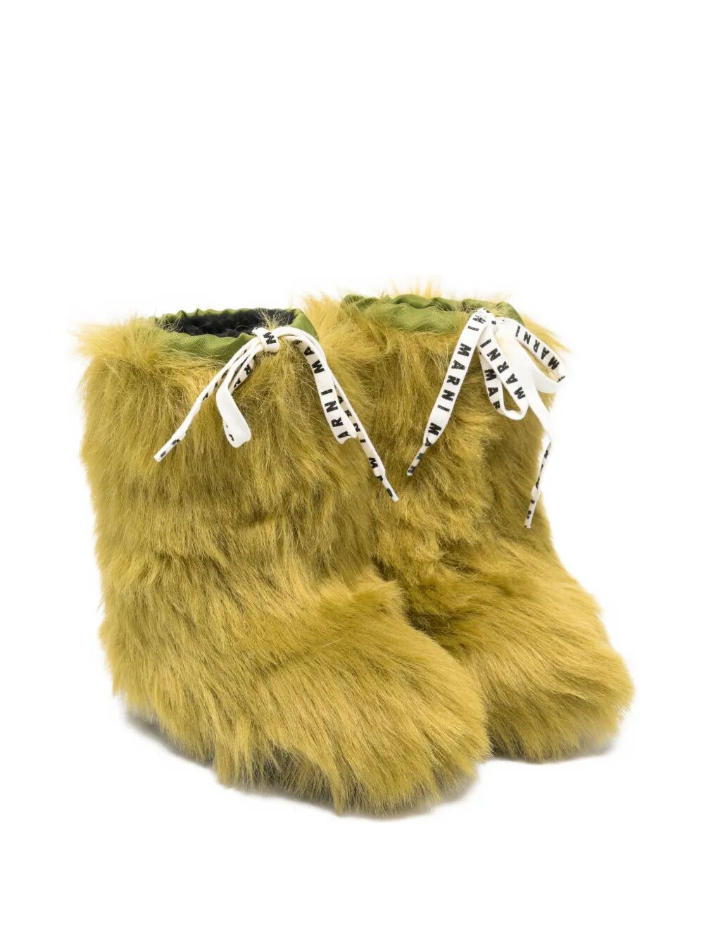 FAUX LONG HAIR FUR SNOW BOOTS